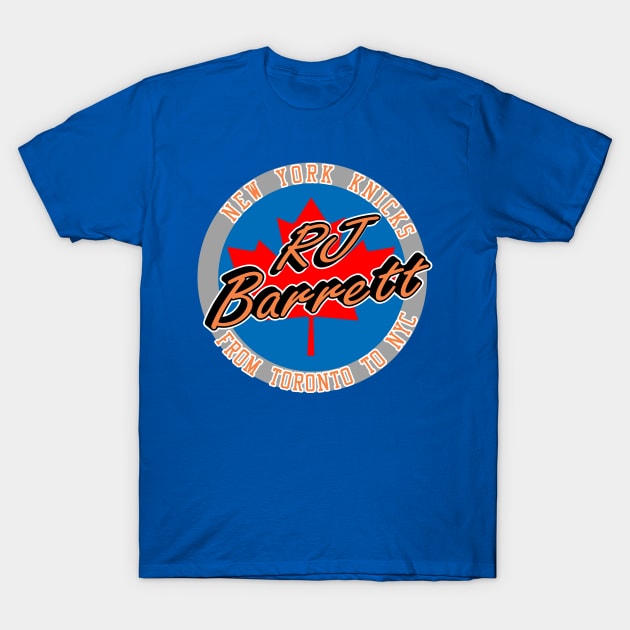 RJ Barrett Canada's Favorite Son T-Shirt by IronLung Designs